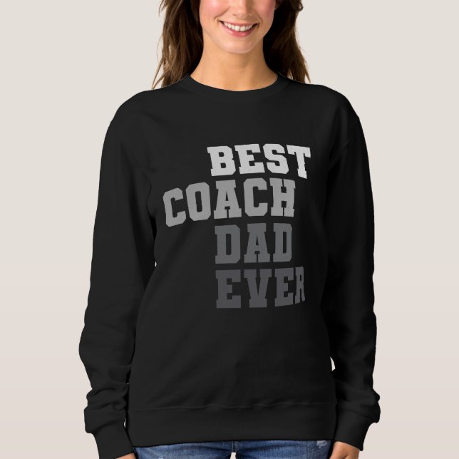 Camiseta Best Coach Dad Ever Football Soccer Baseball Baske (Frente)