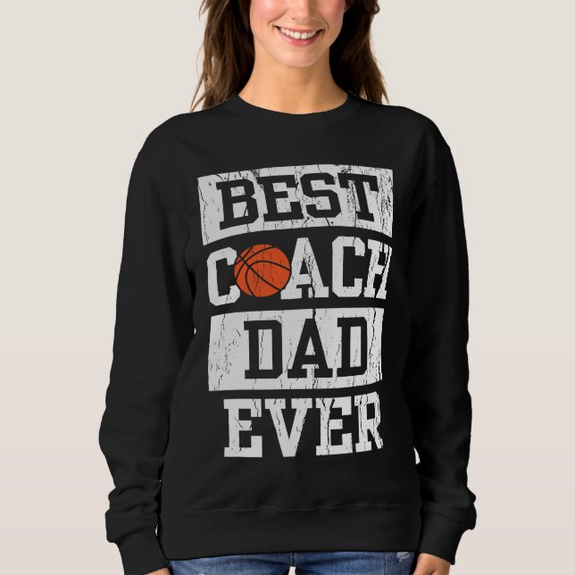 Camiseta Best Coach Dad Ever  Men's Basketball Coaching Pap (Frente)