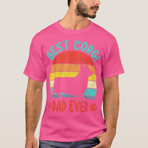 Camiseta Best Corgi Dad Ever Vintage Funny Cute Corgi Dog