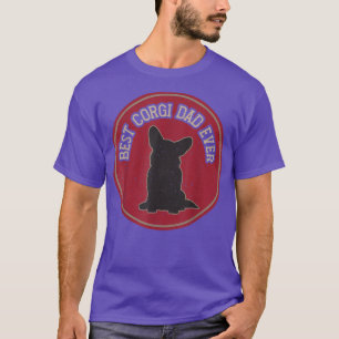 Camiseta Best Corgi Dog Lover Tee Best Corgi Dad Ever Vinta