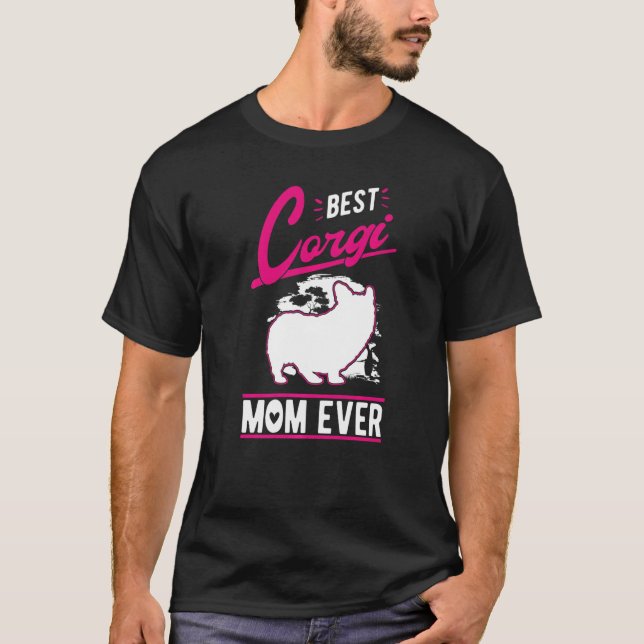 Camiseta Best Corgi Mom Ever   (Frente)