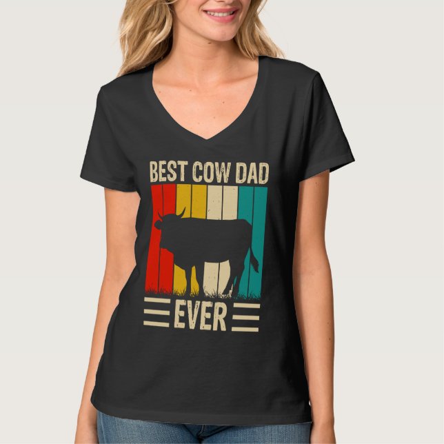 Camiseta Best Cow Dad Ever  2 (Frente)