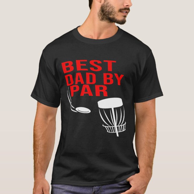Camiseta Best Dad By Par  Disc Golf   Men Him (Frente)