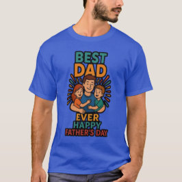 Camiseta Best Dad Ever Father's Day Gift - Vintage Retro