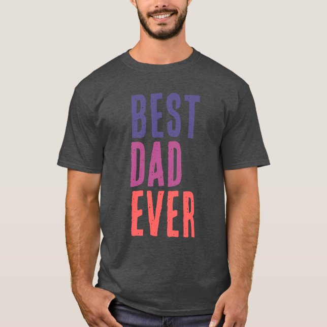 Camiseta Best Dad Ever Minimalist Cool Professional (Frente)