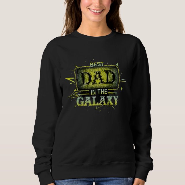 Camiseta Best dad in the galaxy Raglan Baseball (Frente)