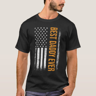 Camiseta Best daddy ever US american flag for father s day