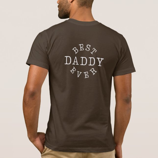 Camiseta Best Daddy Ever with Photo (Verso)
