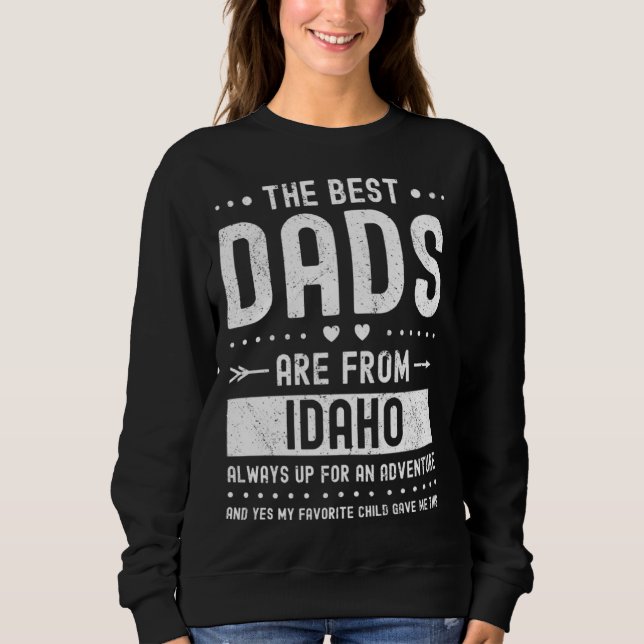 Camiseta Best Dads Are from Idaho Saying (Frente)
