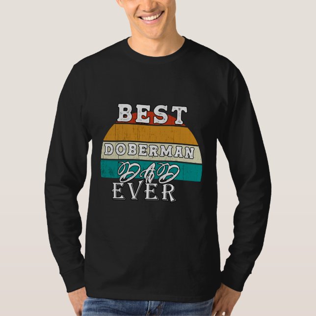 Camiseta Best Doberman Dad Ever  95 (Frente)
