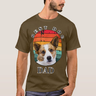 Camiseta Best Dog Dad Cardigan Welsh Corgi