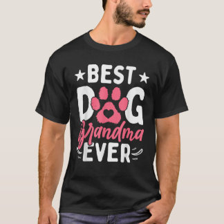 Camiseta Best Dog Grandma Ever Puppy Lover Grandmother Moth