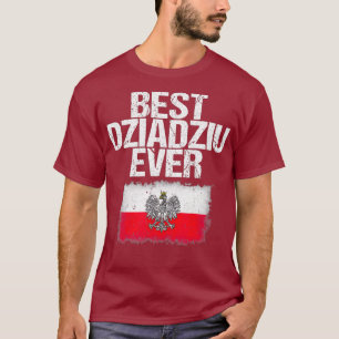 Camiseta Best Dziadziu Ever Dia de os pais Avô Polonês