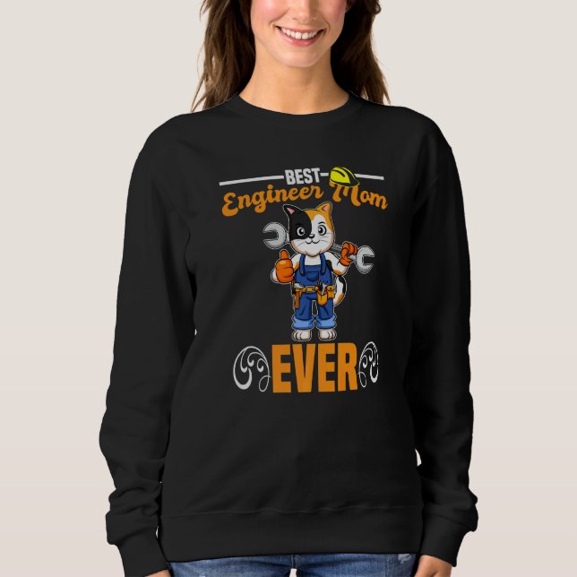 Camiseta Best Engineer Mom Ever Construction Worker Mommy P (Frente)