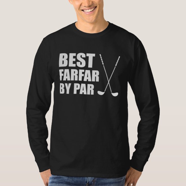 Camiseta Best Farfar By Par Swedish Grandpa Golfer Pun (Frente)