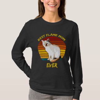 Camiseta Best Flame Mom Ever Flame Point Siamese Cat Kitte