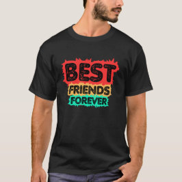 CAMISETA BEST FRIENDS FOREVER RETRO FRIENDS, FRIENDSHIP