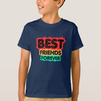 CAMISETA BEST FRIENDS FOREVER RETRO FRIENDS, FRIENDSHIP