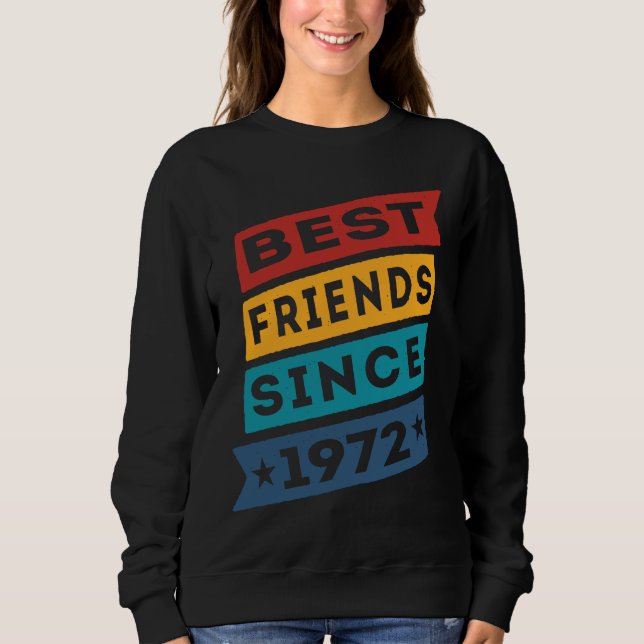 Camiseta Best Friends Since 1972 BFF Besties (Frente)