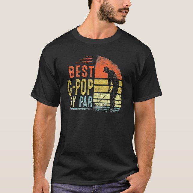 Camiseta Best G Pop By Par Father's Day Golf  Grandpa (Frente)