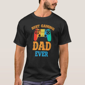 Camiseta Best Gaming Dad Ever  Dad Design Cute Father Quote
