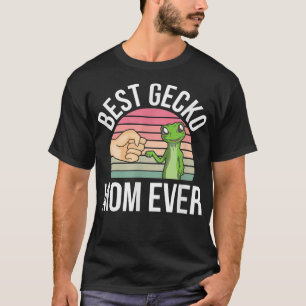 Camiseta Best Gecko Mom Ever Pet Lizard Gecko Lover