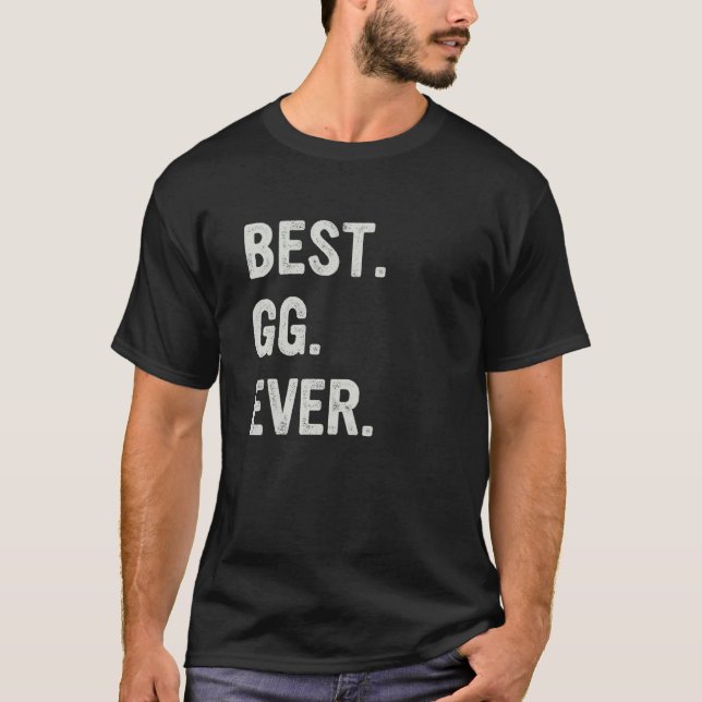 Camiseta Best Gg Ever Family Grandma (Frente)
