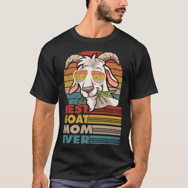 Camiseta best goat mom ever for a goat  mothersday (Frente)