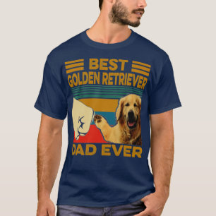Camiseta Best Golden Retriever Dad Ever Vintage