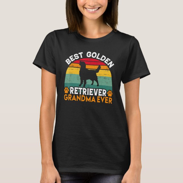 Camiseta Best Golden Retriever Grandma Ever Golden Retrieve (Frente)