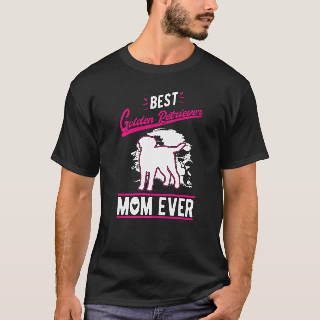 Camiseta Best Golden Retriever Mom Ever   (Frente)