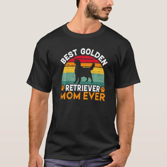Camiseta Best Golden Retriever Mom Ever Golden Retriever Mo (Frente)
