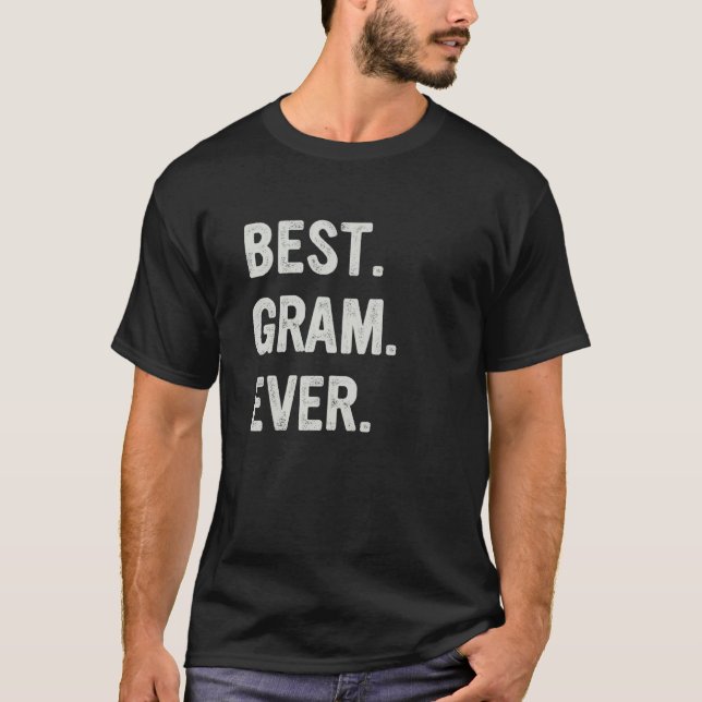 Camiseta Best Gram Ever Family Grandma (Frente)
