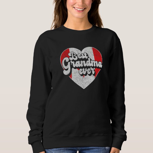 Camiseta Best Grandma Ever Canada Flag Canadian Grandma (Frente)