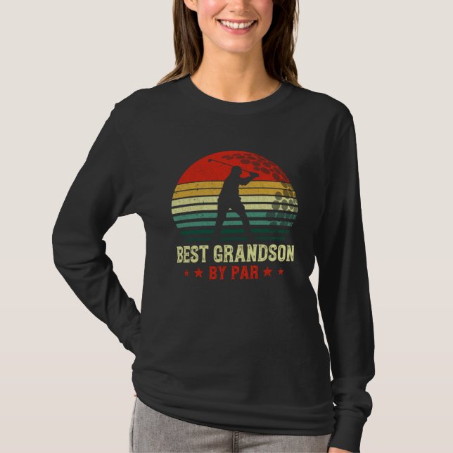 Camiseta Best Grandson By Par Daddy Father s Day Golf  Golf (Frente)