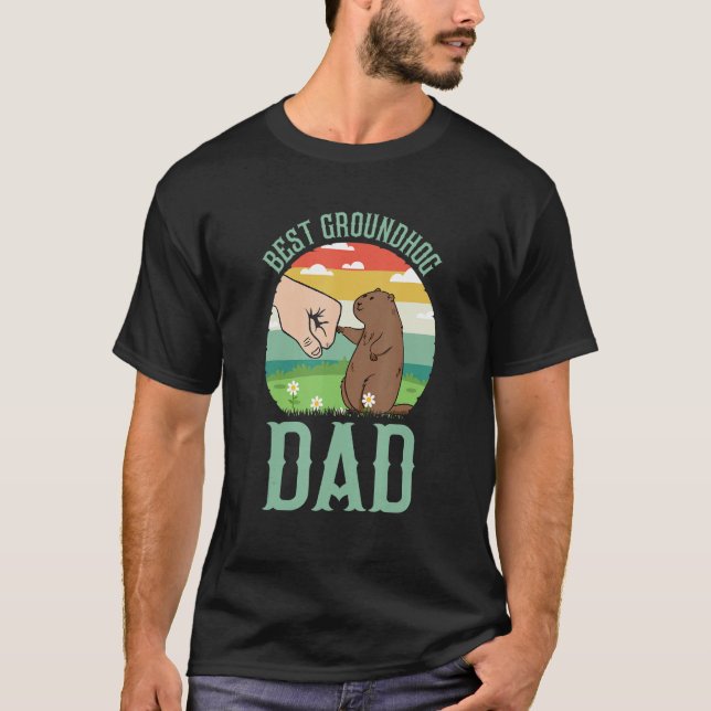 Camiseta Best Groundhog Dad Ever Early Spring Groundhog Day (Frente)