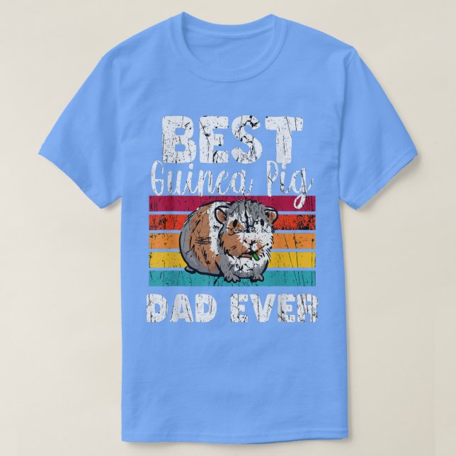 Camiseta Best Guinea Pig Dad Ever30 (Frente do Design)