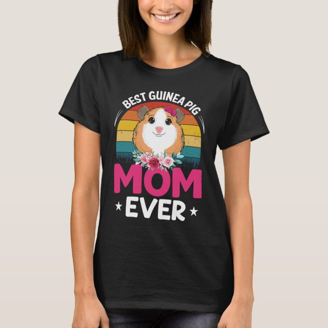 Camiseta Best Guinea Pig Mom (Frente)
