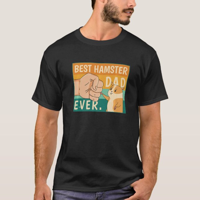 Camiseta Best Hamster Dad Ever Shirt Hamster Dad Father Pre (Frente)