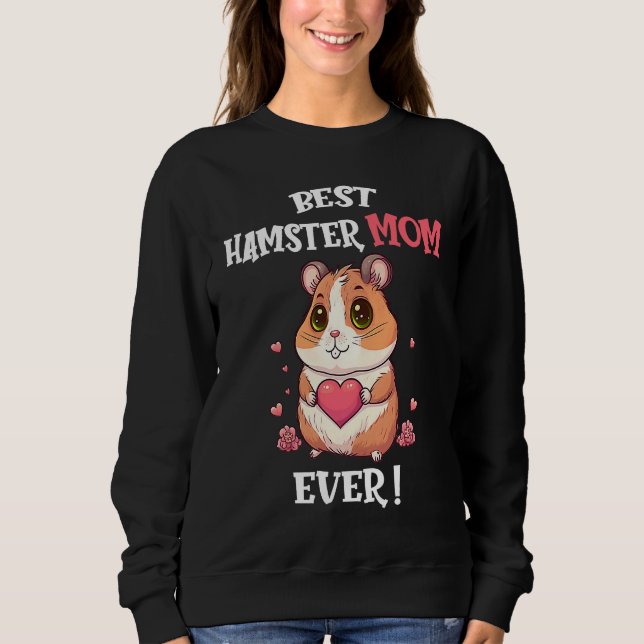 Camiseta Best Hamster Mom Ever Cute Valentine's Day Girls H (Frente)