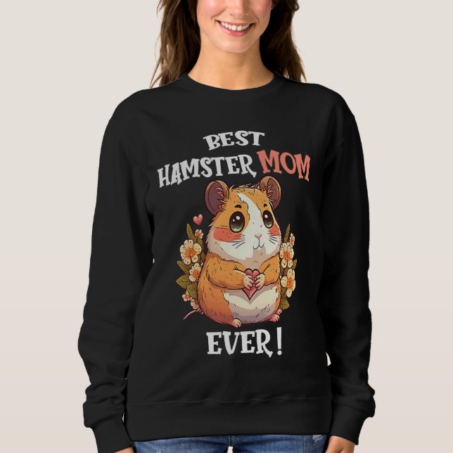 Camiseta Best Hamster Mom Ever Cute Valentine's Day Girls H (Frente)
