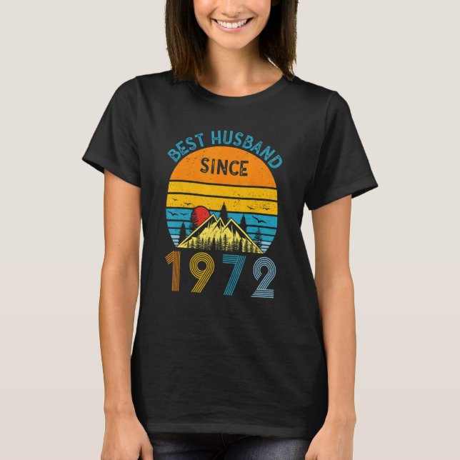 Camiseta Best Husband Since 1972 50th Wedding Anniversary V (Frente)