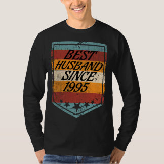 Camiseta Best Husband since 1995 wedding married 1995 marri