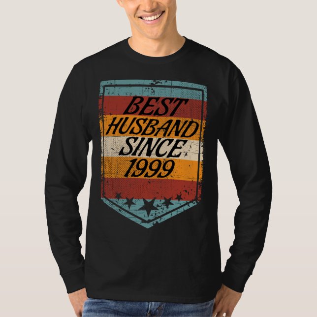 Camiseta Best Husband since 1999 wedding married 1999 marri (Frente)