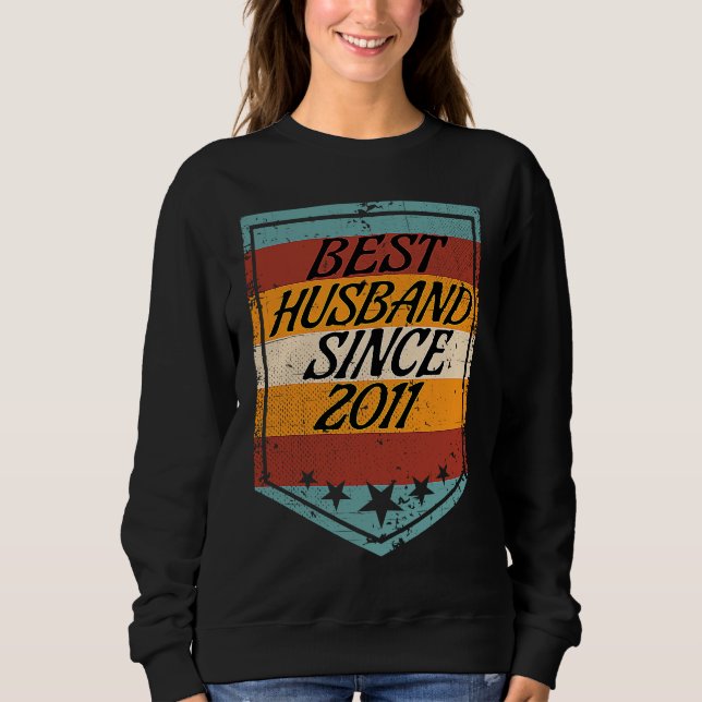 Camiseta Best Husband since 2011 wedding married in 2011 (Frente)