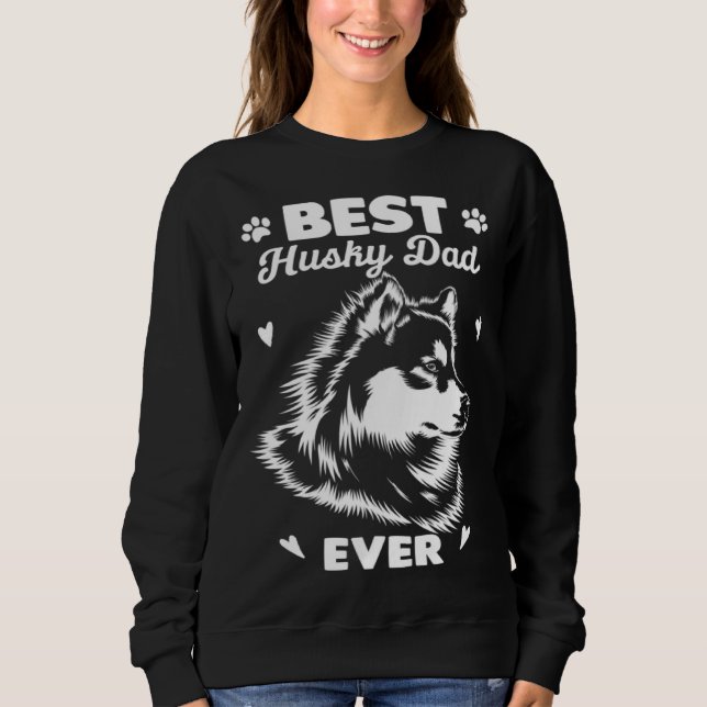Camiseta Best Husky Dad Siberian Husky (Frente)