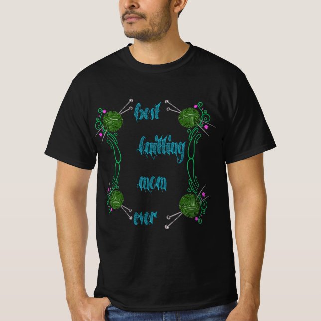 Camiseta best knitting mom ever (Frente)