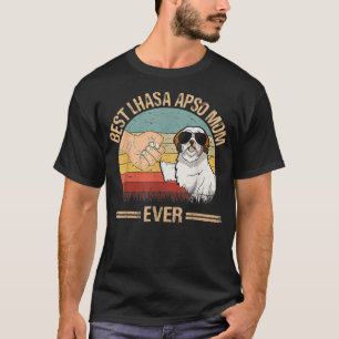 Camiseta Best Lhasa Apso Mom Ever Lhasa Apso Lover Dog Moth