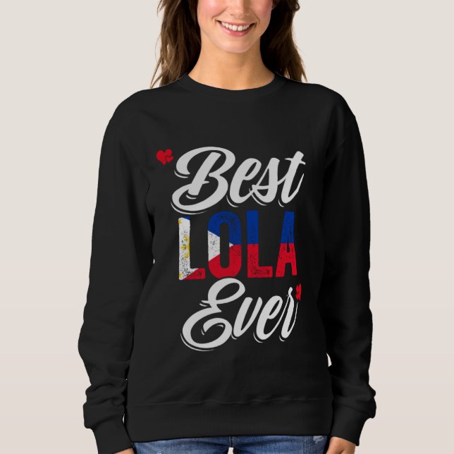 Camiseta Best Lola Ever Awesome Pinoy Love For Philippine G (Frente)