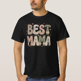 Camiseta Best Mama Bookish Floral Literary Design